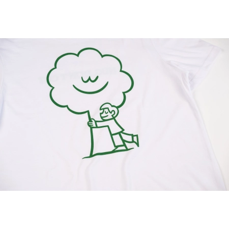 T-shirt męski Treehugger –  Julia Kamińska x Obiektor x FAVNA - biały